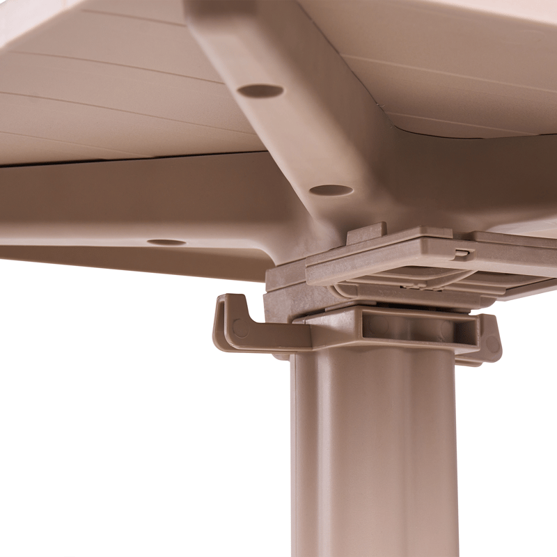 Barbord utendørs Lemnos 60x60 cm - beige - Hagemøbler - Hagebord - Barbord