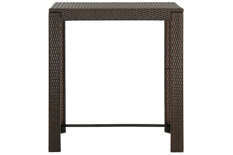 Utendørs barbord brun 100x60,5x110,5 cm polyrotting - Brun - Hagemøbler - Hagebord - Barbord