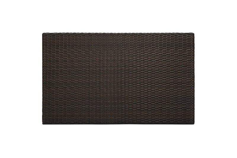 Utendørs barbord brun 100x60,5x110,5 cm polyrotting - Brun - Hagemøbler - Hagebord - Barbord