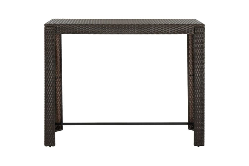 Utendørs barbord brun 140,5x60,5x110,5 cm polyrotting - Brun - Hagemøbler - Hagebord - Barbord