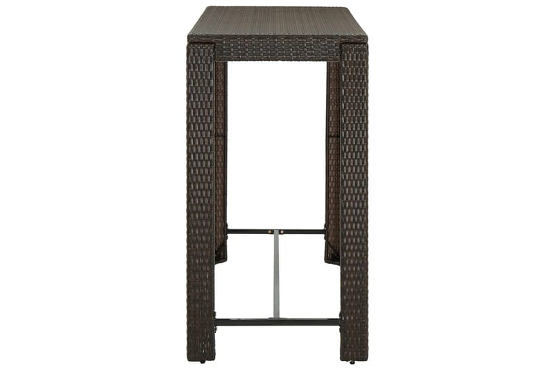 Utendørs barbord brun 140,5x60,5x110,5 cm polyrotting - Brun - Hagemøbler - Hagebord - Barbord