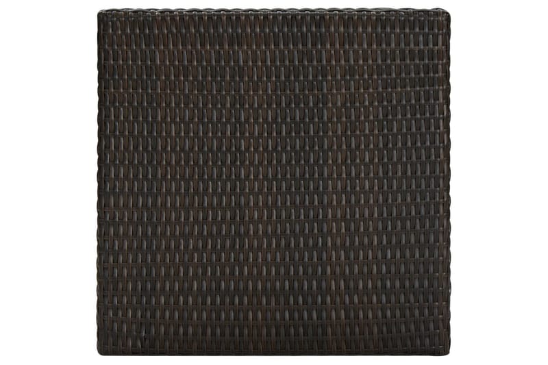 Utendørs barbord brun 60,5x60,5x110,5 cm polyrotting - Brun - Hagemøbler - Hagebord - Barbord