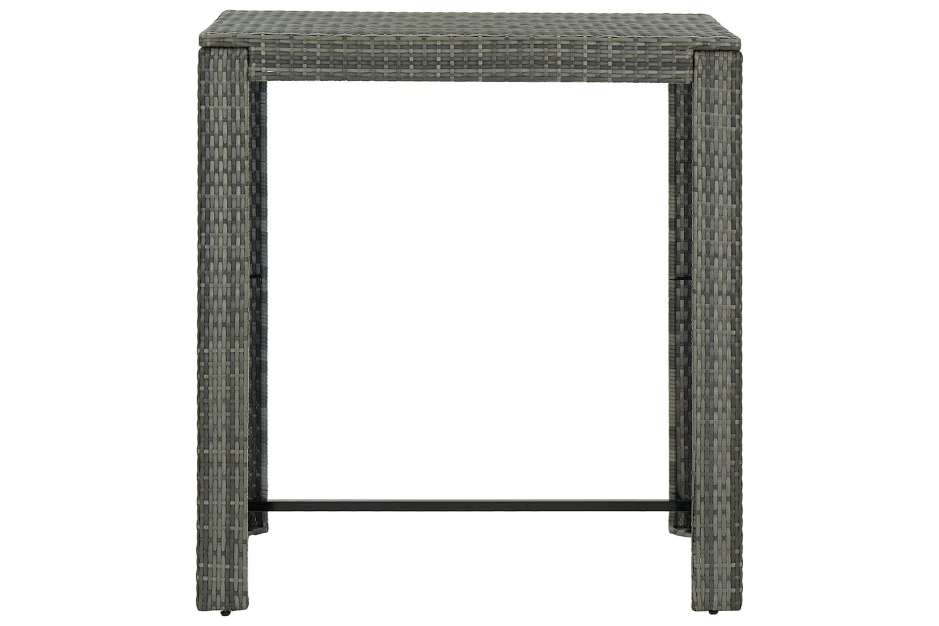 Utendørs barbord grå 100x60,5x110,5 cm polyrotting - Grå - Hagemøbler - Hagebord - Barbord