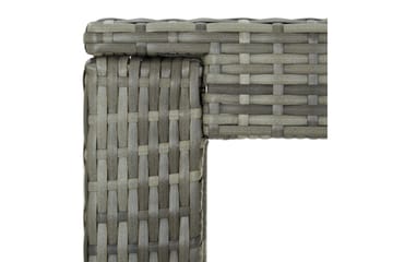 Utendørs barbord grå 100x60,5x110,5 cm polyrotting - Grå - Hagemøbler - Hagebord - Barbord