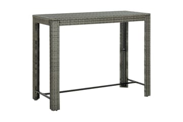 Utendørs barbord grå 140,5x60,5x110,5 cm polyrotting - Grå - Hagemøbler - Hagebord - Barbord