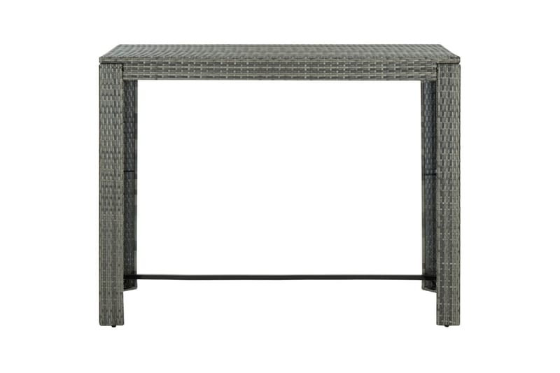 Utendørs barbord grå 140,5x60,5x110,5 cm polyrotting - Grå - Hagemøbler - Hagebord - Barbord