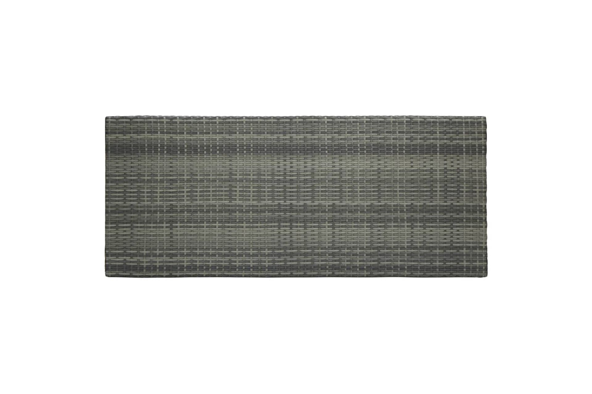 Utendørs barbord grå 140,5x60,5x110,5 cm polyrotting - Grå - Hagemøbler - Hagebord - Barbord