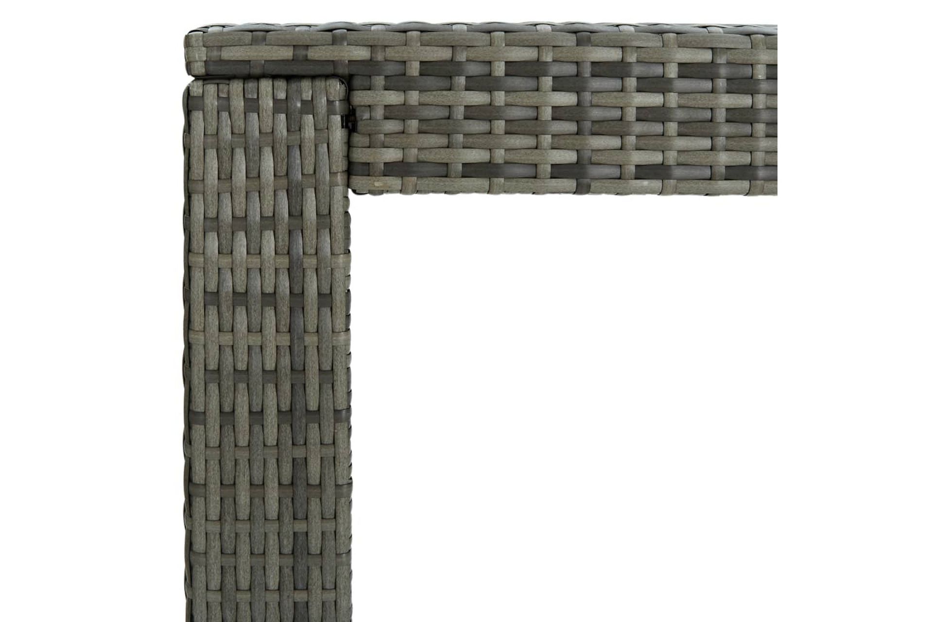 Utendørs barbord grå 140,5x60,5x110,5 cm polyrotting - Grå - Hagemøbler - Hagebord - Barbord