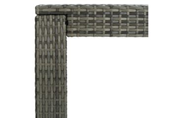 Utendørs barbord grå 140,5x60,5x110,5 cm polyrotting - Grå - Hagemøbler - Hagebord - Barbord