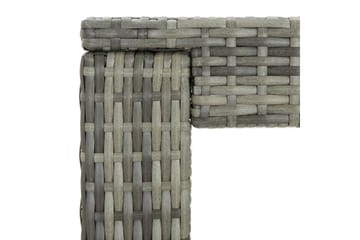 Utendørs barbord grå 60,5x60,5x110,5 cm polyrotting - Grå - Hagemøbler - Hagebord - Barbord