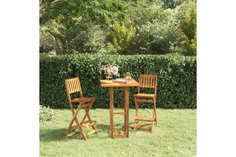 beBasic Bistrobord 75x75x110 cm heltre akasie - Brun - Hagemøbler - Hagebord - Spisebord ute