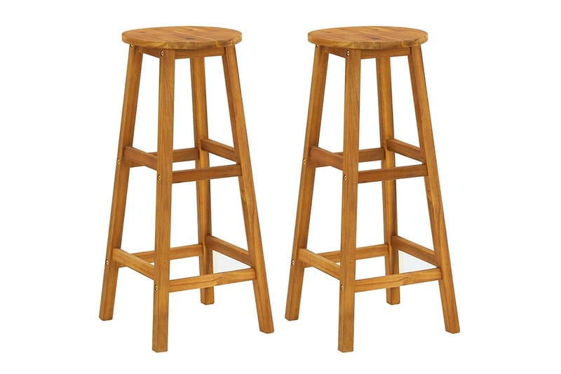 beBasic Hagebarsett 3 deler heltre akasie - Brun - Hagemøbler - Hagebord - Barbord