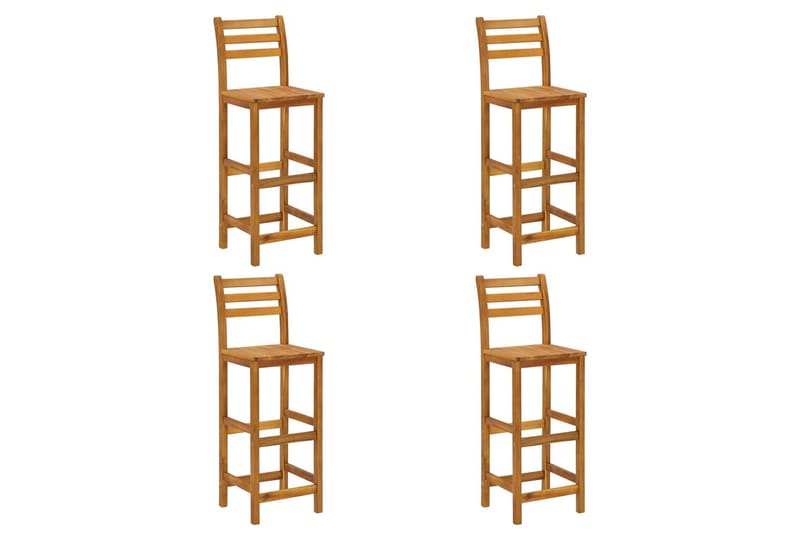 beBasic Hagebarsett 5 deler heltre akasie - Brun - Hagemøbler - Hagebord - Barbord
