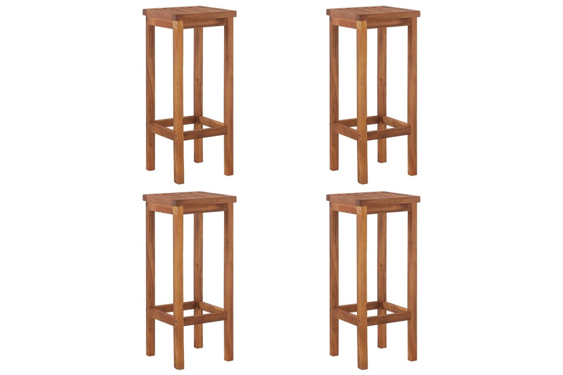 beBasic Hagebarsett 5 deler heltre akasie - Brun - Hagemøbler - Hagebord - Barbord