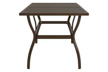beBasic Hagebord brun 140x80x72 cm stål - Brun - Hagemøbler - Hagebord - Spisebord ute