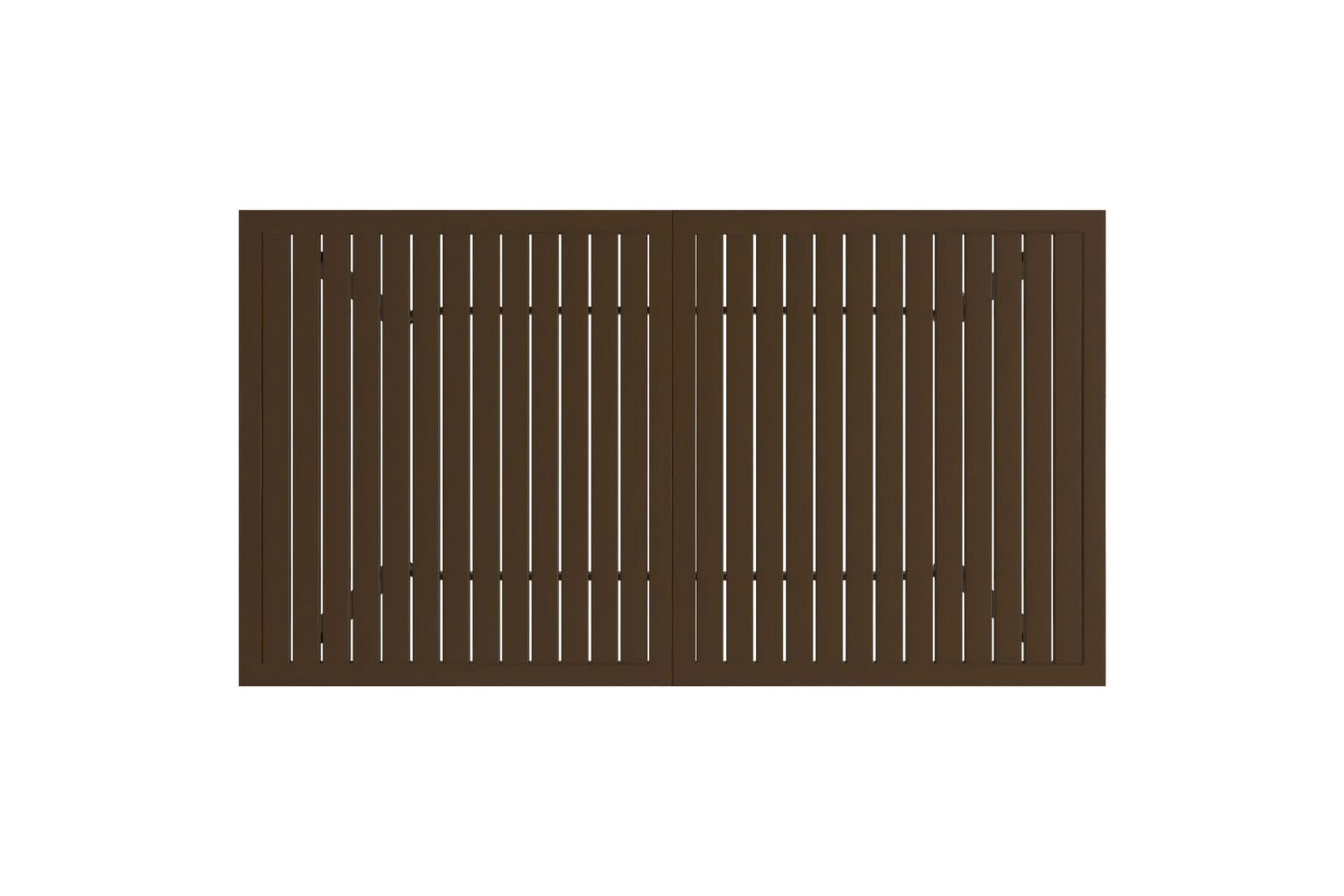 beBasic Hagebord brun 140x80x72 cm stål - Brun - Hagemøbler - Hagebord - Spisebord ute