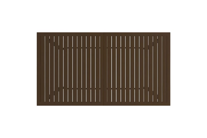 beBasic Hagebord brun 140x80x72 cm stål - Brun - Hagemøbler - Hagebord - Spisebord ute