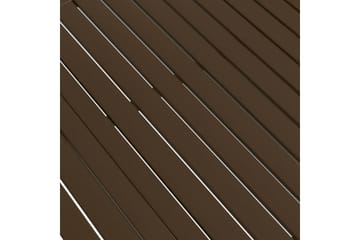 beBasic Hagebord brun 140x80x72 cm stål - Brun - Hagemøbler - Hagebord - Spisebord ute
