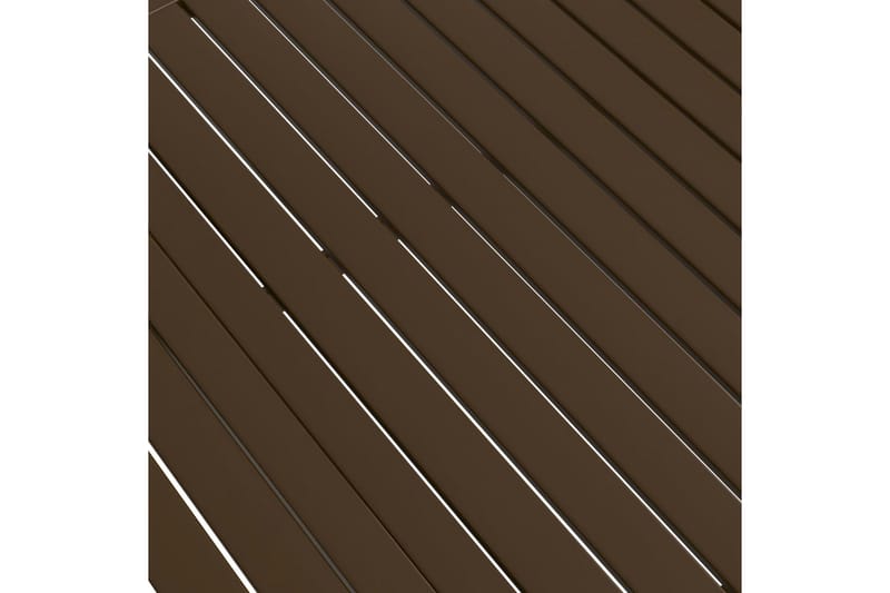 beBasic Hagebord brun 140x80x72 cm stål - Brun - Hagemøbler - Hagebord - Spisebord ute
