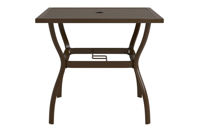 beBasic Hagebord brun 81,5x81,5x72 cm stål - Brun - Hagemøbler - Hagebord - Spisebord ute