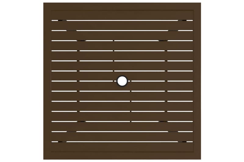 beBasic Hagebord brun 81,5x81,5x72 cm stål - Brun - Hagemøbler - Hagebord - Spisebord ute