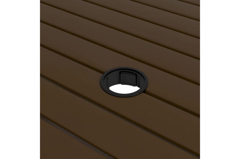beBasic Hagebord brun 81,5x81,5x72 cm stål - Brun - Hagemøbler - Hagebord - Spisebord ute