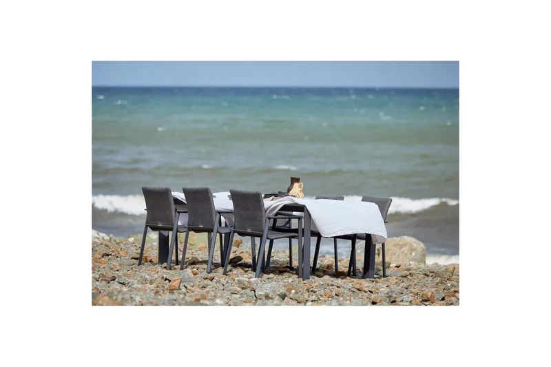 Bord Hillerstorp Borgdala 220/340 x 107 x H75,5 cm Grå - Hagemøbler - Hagebord - Spisebord ute