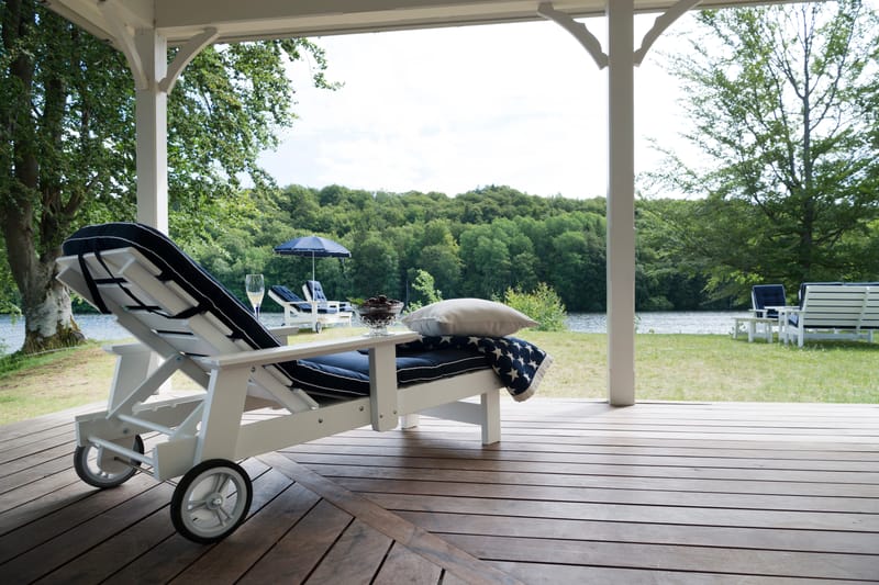 Bord Hillerstorp Herrgård 90 x 165 cm - Hvit - Hagemøbler - Hagebord - Spisebord ute