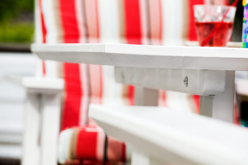 Bord Hillerstorp Herrgård 90 x 165 cm - Hvit - Hagemøbler - Hagebord - Spisebord ute