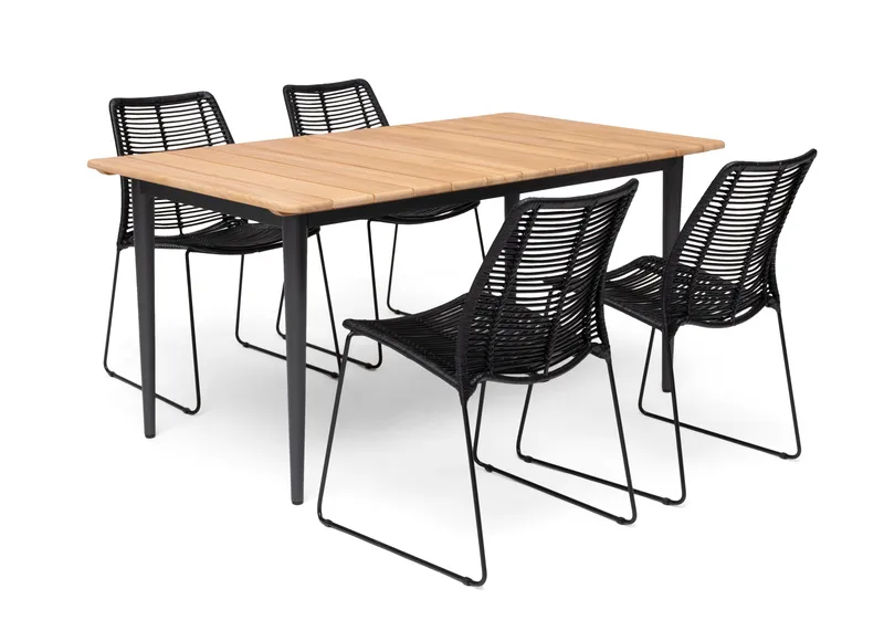 Bord Hillerstorp Lerdala 160 x 90 cm Natur - Brun - Hagemøbler - Hagebord - Spisebord ute