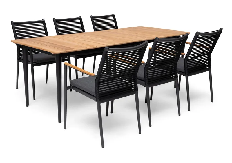 Bord Hillerstorp Lerdala 210 x 90 cm Natur - Brun - Hagemøbler - Hagebord - Spisebord ute