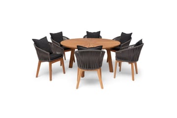 Bord Hillerstorp Ringsjø Ø150 cm Brun - Hagemøbler - Hagebord - Spisebord ute
