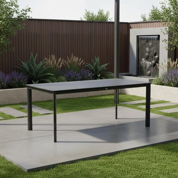 Bord HOME4YOU Beida 180x90x75 cm svart - Svart - Hagemøbler - Hagebord - Spisebord ute