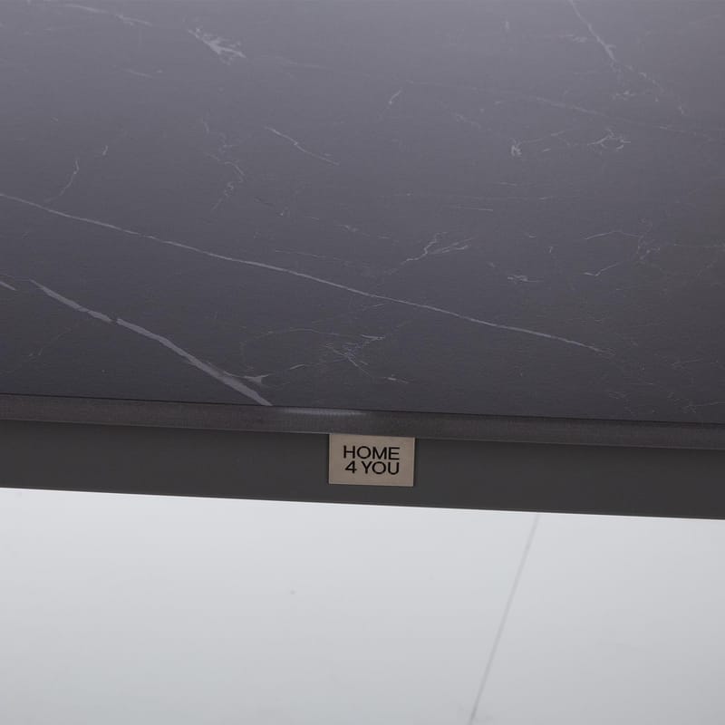 Bord HOME4YOU Beida 180x90x75 cm svart - Svart - Hagemøbler - Hagebord - Spisebord ute