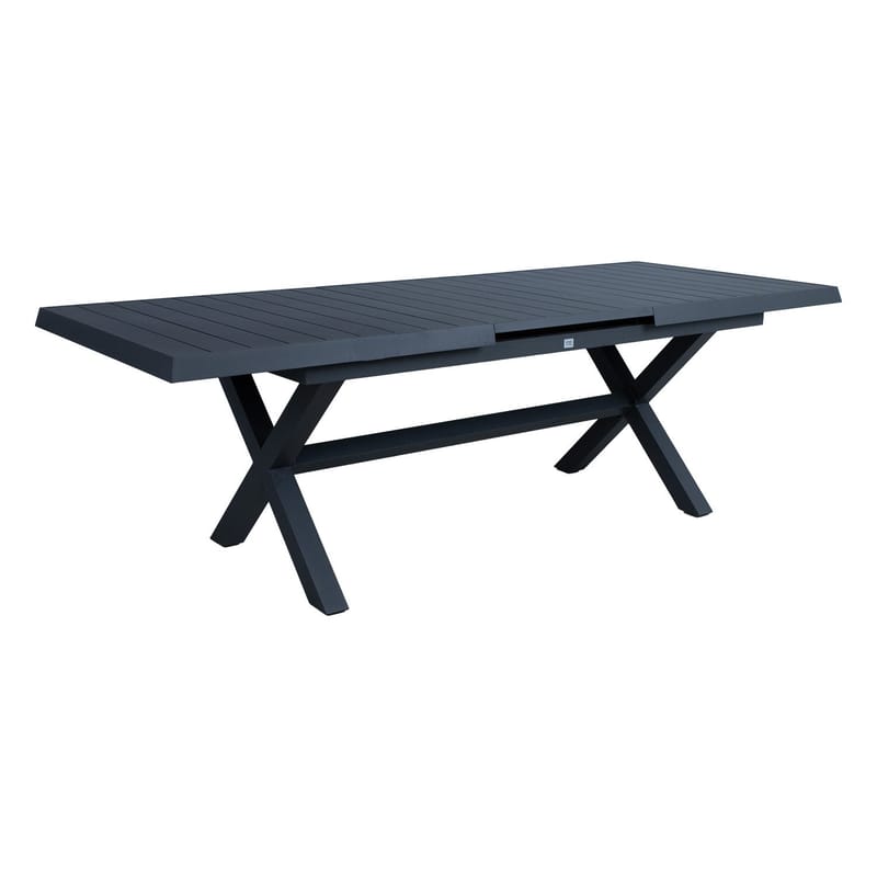 Bord HOME4YOU Columbus 183/243x100x76 Mørkegrå - Mørkegrå - Hagemøbler - Hagebord - Spisebord ute