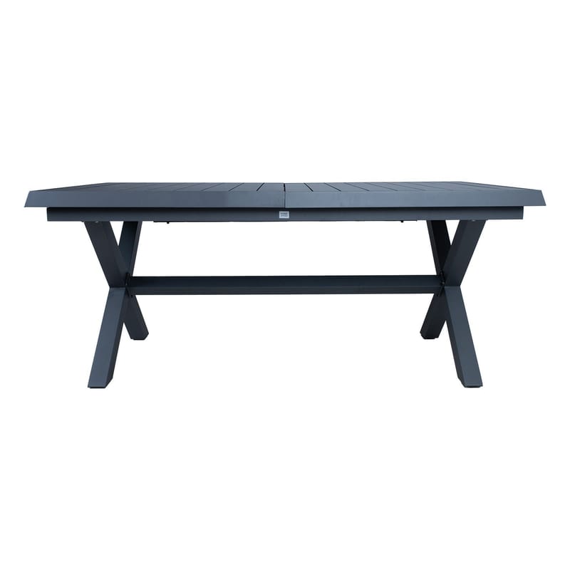 Bord HOME4YOU Columbus 183/243x100x76 Mørkegrå - Mørkegrå - Hagemøbler - Hagebord - Spisebord ute