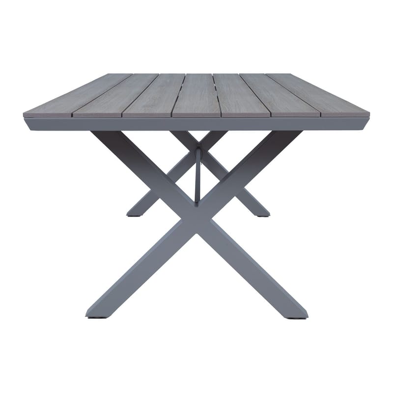 Bord HOME4YOU Corinna 180x100x74 cm Lysegrå - Lysegrå - Hagemøbler - Hagebord - Spisebord ute