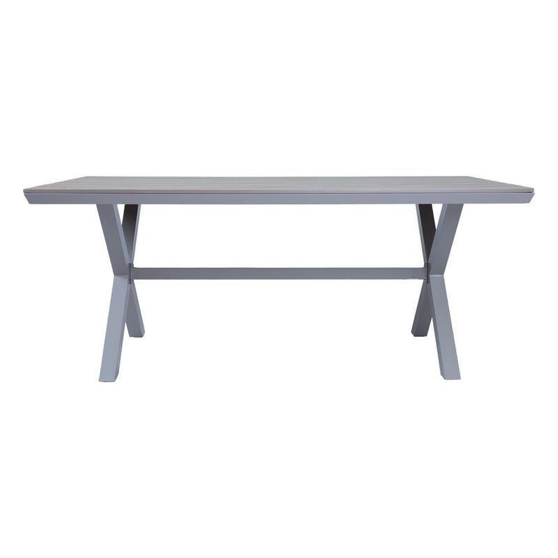 Bord HOME4YOU Corinna 180x100x74 cm Lysegrå - Lysegrå - Hagemøbler - Hagebord - Spisebord ute