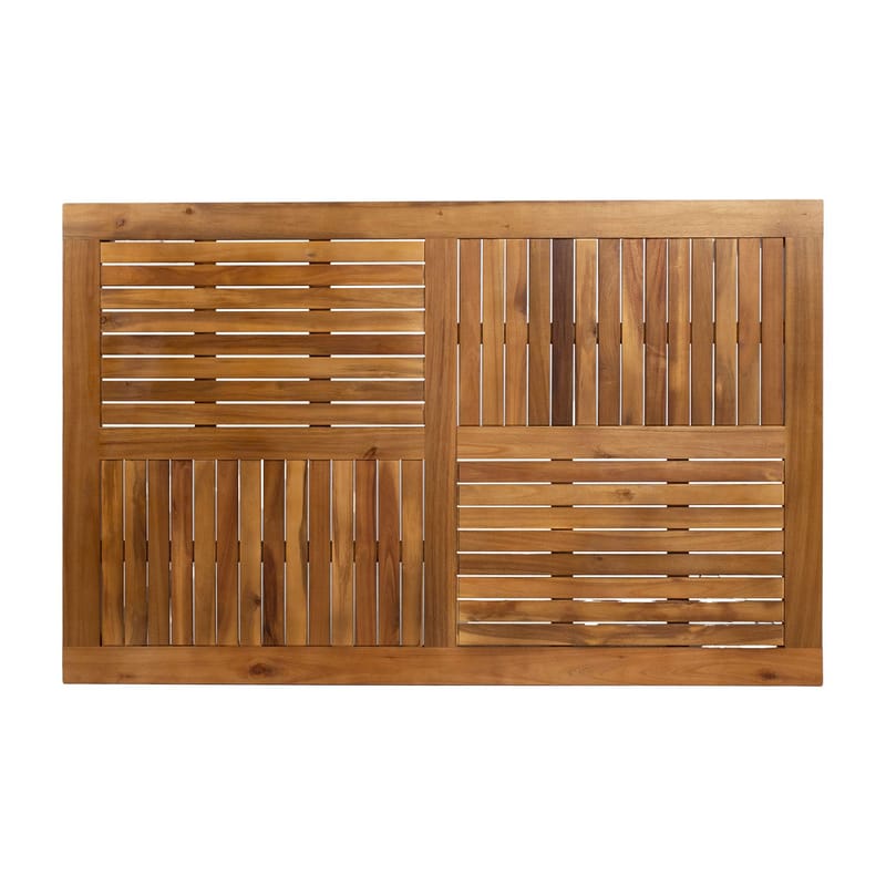 Bord HOME4YOU Dalya 140x90x75 cm akasie - Akasie - Hagemøbler - Hagebord - Spisebord ute