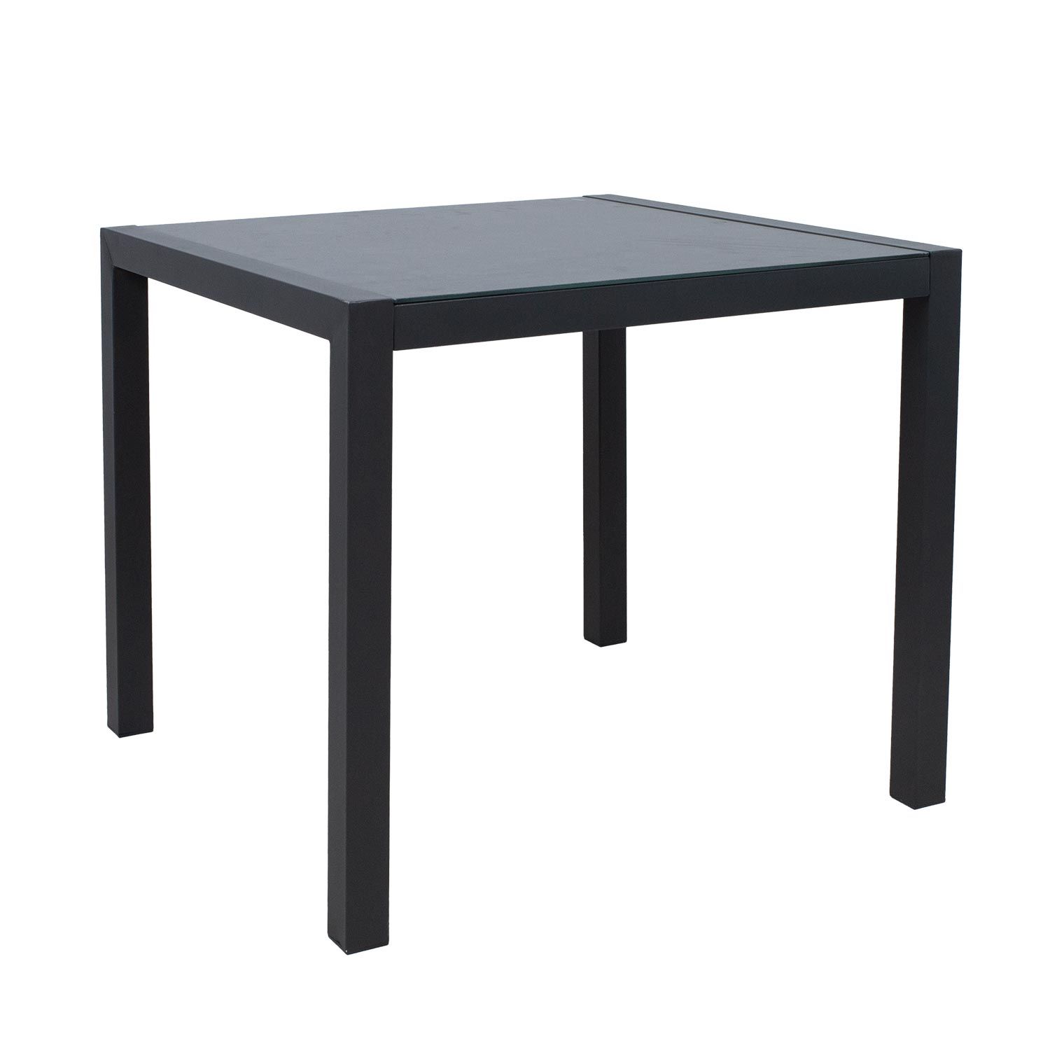 Bord HOME4YOU Delgado 80x80x72 cm grå - Grå