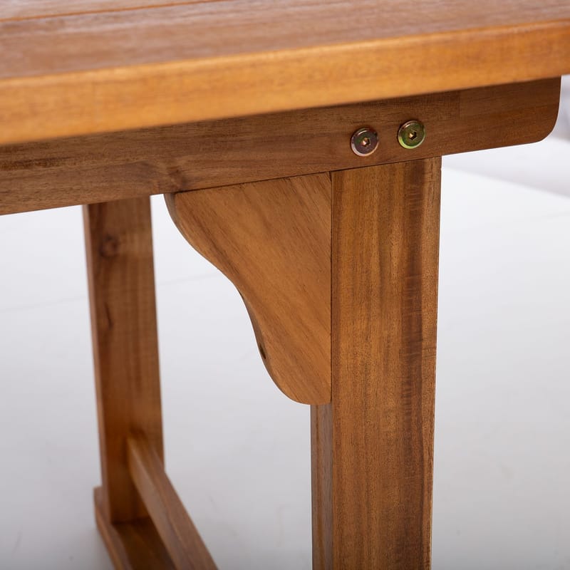 Bord HOME4YOU Fabiola 285/225/165x100x75 cm akasie - Akasie - Hagemøbler - Hagebord - Spisebord ute