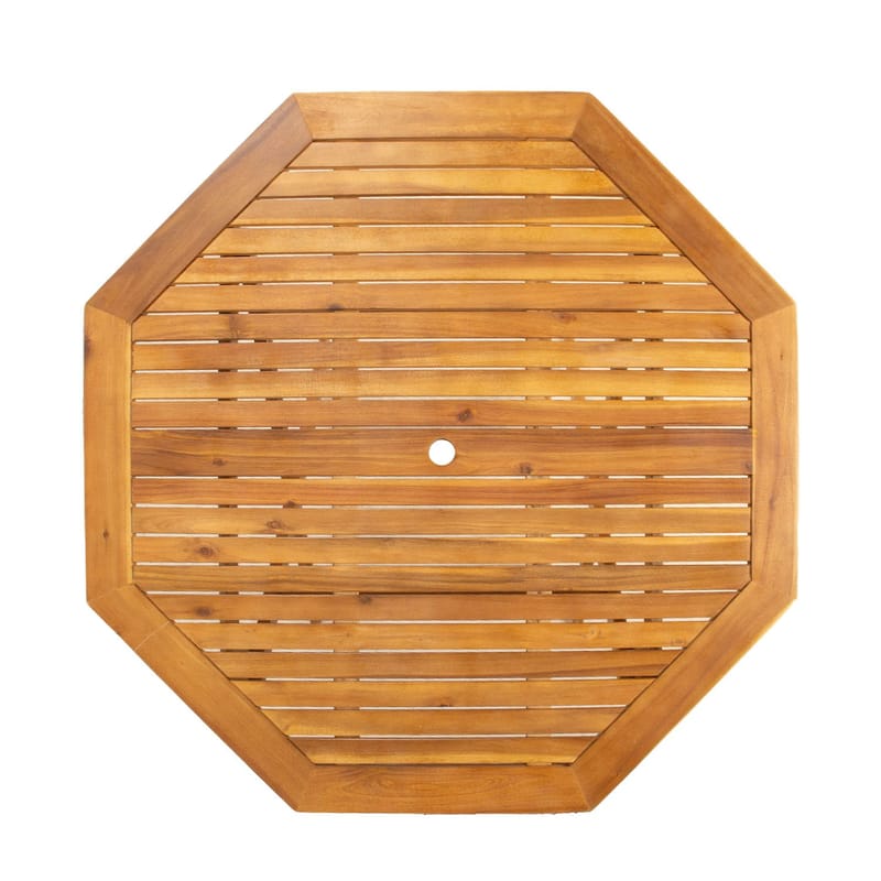 Bord HOME4YOU Finlay 120x120x72 cm Akasie - Akasie - Hagemøbler - Hagebord - Spisebord ute