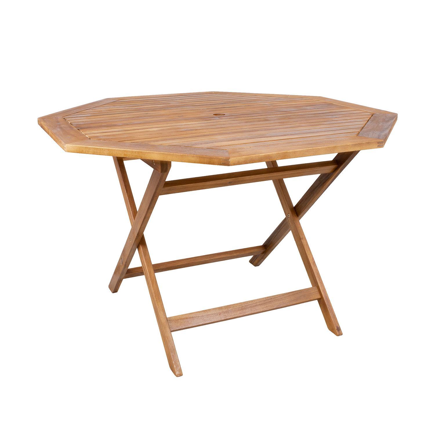 Bord HOME4YOU Finlay 120x120x72 cm Akasie - Akasie