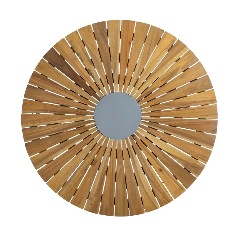 Bord HOME4YOU Florida D110x75 cm Akasie - Teakfarget - Hagemøbler - Hagebord - Spisebord ute