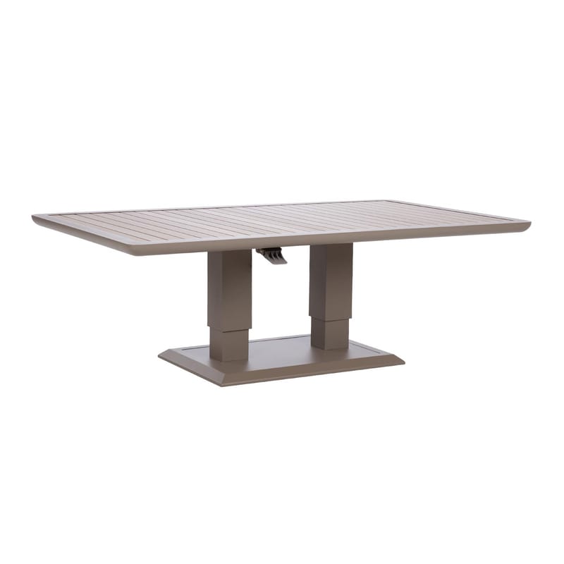 Bord HOME4YOU Marenda 150x90x2-75 cm Gråbeige - Gråbeige - Hagemøbler - Hagebord - Spisebord ute