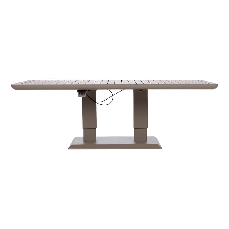 Bord HOME4YOU Marenda 150x90x2-75 cm Gråbeige - Gråbeige - Hagemøbler - Hagebord - Spisebord ute