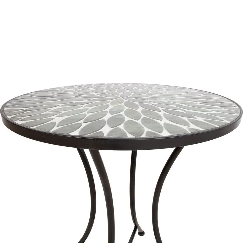 Bord HOME4YOU Mirt D60x73 cm Grønn - Grønn - Hagemøbler - Hagebord - Barbord