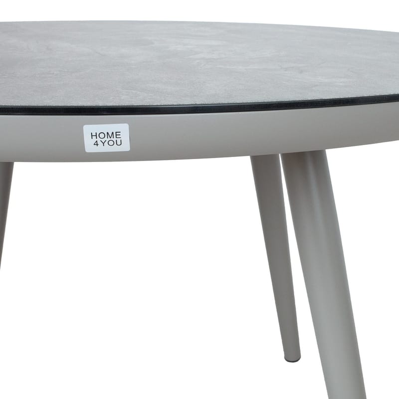 Bord HOME4YOU Silva D120x75 cm gråbeige - Gråbeige - Hagemøbler - Hagebord - Spisebord ute