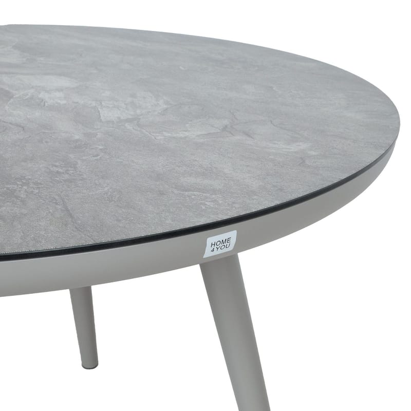 Bord HOME4YOU Silva D120x75 cm gråbeige - Gråbeige - Hagemøbler - Hagebord - Spisebord ute