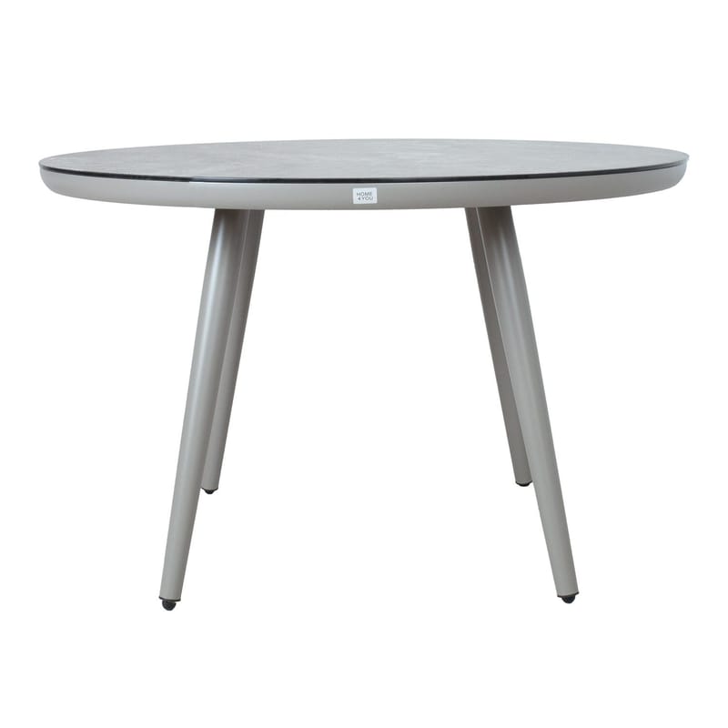 Bord HOME4YOU Silva D120x75 cm gråbeige - Gråbeige - Hagemøbler - Hagebord - Spisebord ute